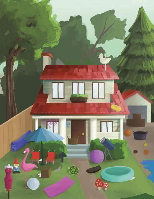 flashlight, home, house