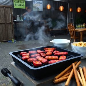 BBQ Weenie Recipe: Grilled Sausages with Sweet Barbecue Sauce