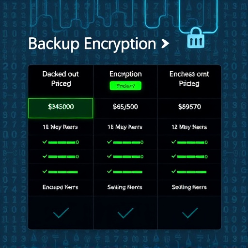 backup encryption pricing