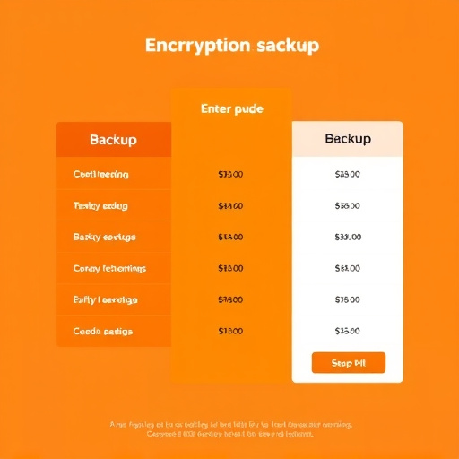 backup encryption pricing