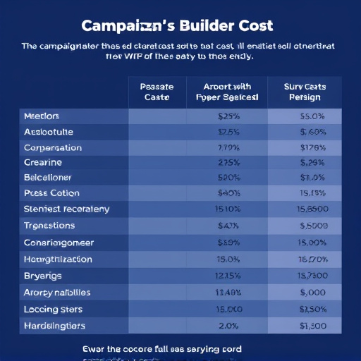 campaign builder cost analysis