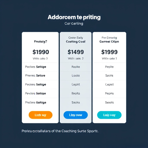 coaching service pricing