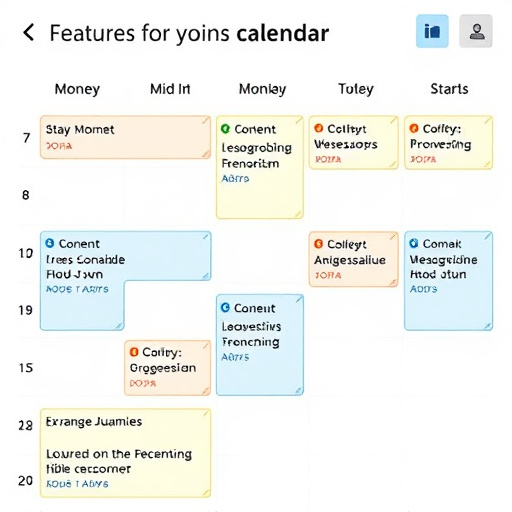 content calendar features