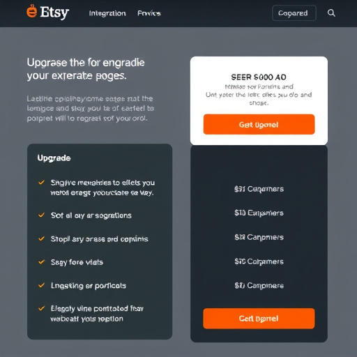 etsy integration upgrade pricing