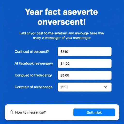 facebook messenger campaign cost