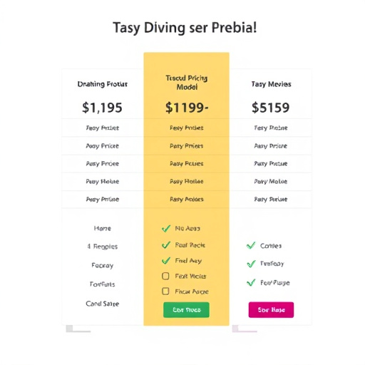 financial services pricing model