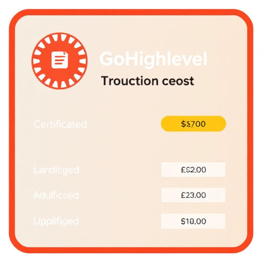 gohighlevel advanced certification cost