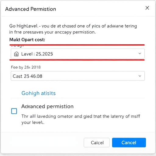 gohighlevel advanced permissions cost