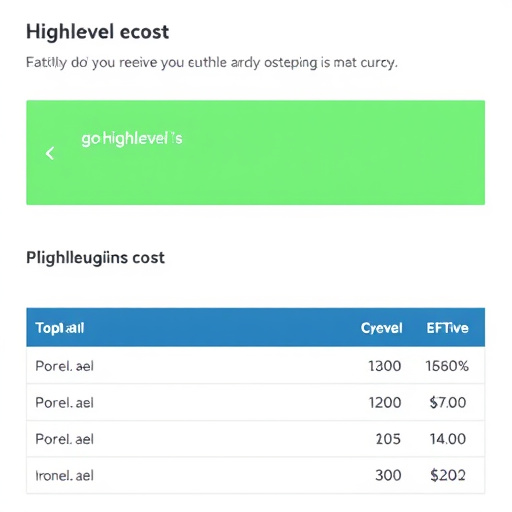 gohighlevel api plugin cost