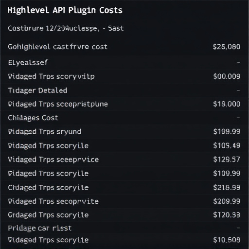 gohighlevel api plugin cost