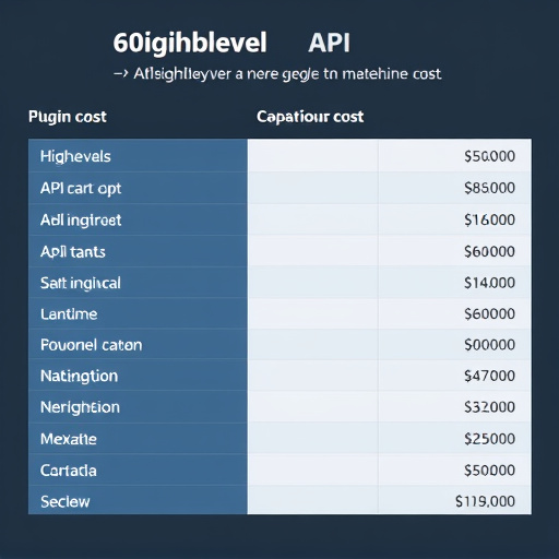 gohighlevel api plugin cost
