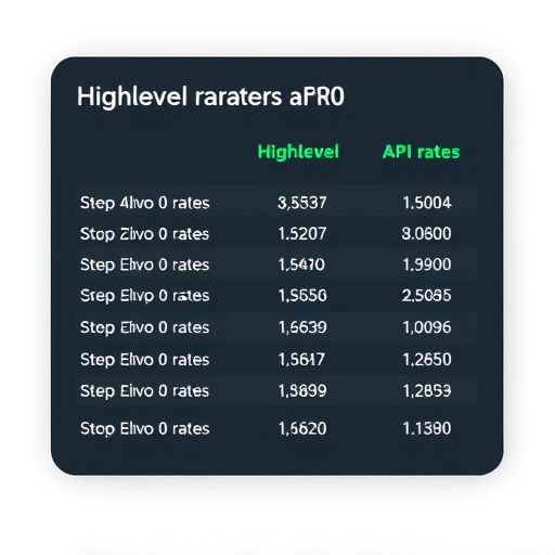 gohighlevel api rates