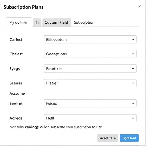 gohighlevel custom fields subscription plans