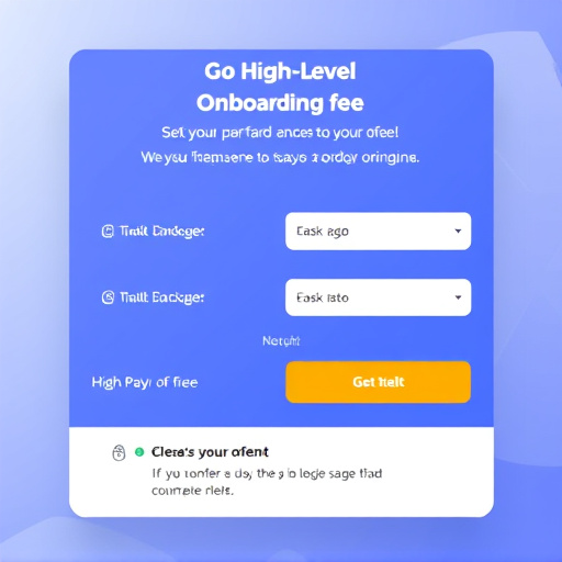 gohighlevel onboarding fee