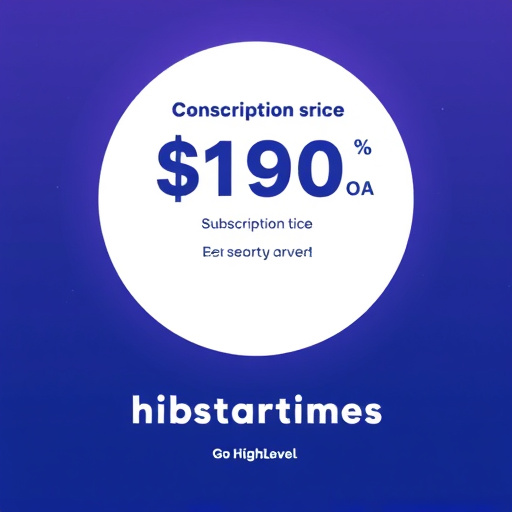 gohighlevel subscription price