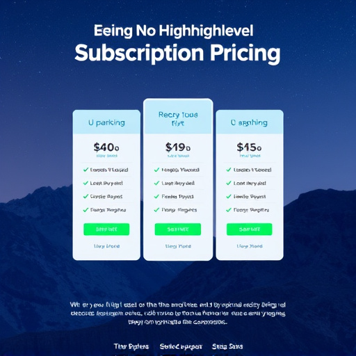 gohighlevel subscription pricing