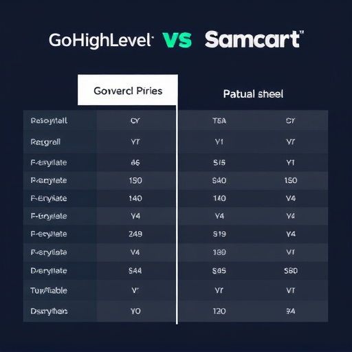 gohighlevel vs samcart pricing comparison