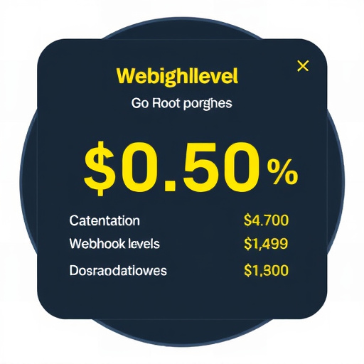 gohighlevel webhook cost
