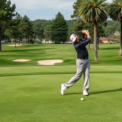 golfing