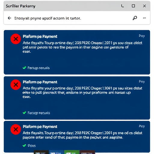 platform payment errors