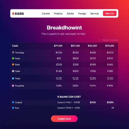 saas website cost breakdown