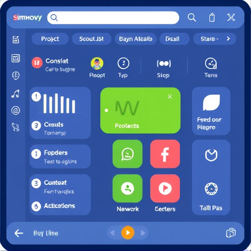 simvoly user interface