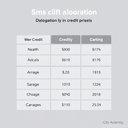 sms credit allocation