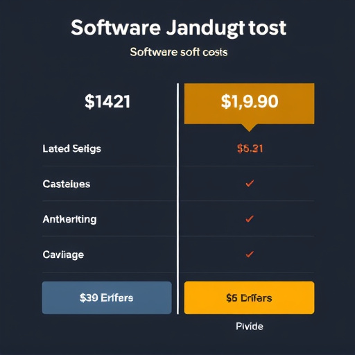software cost comparison