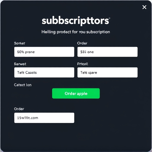 subscription platform order