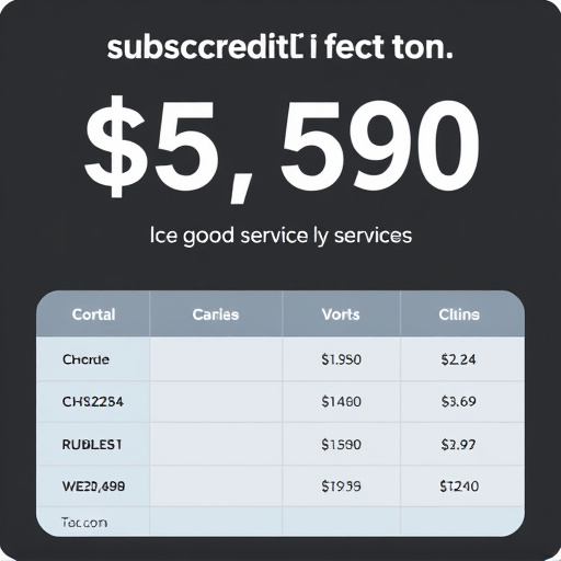 subscription service cost