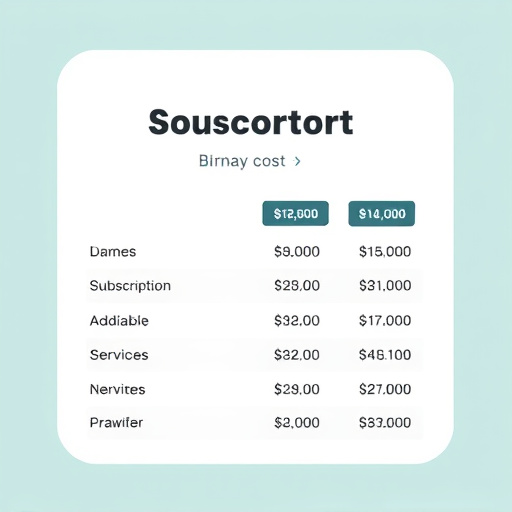 subscription service cost