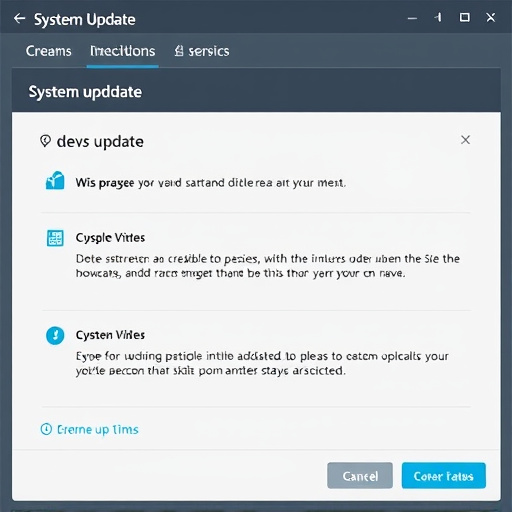 system update integration