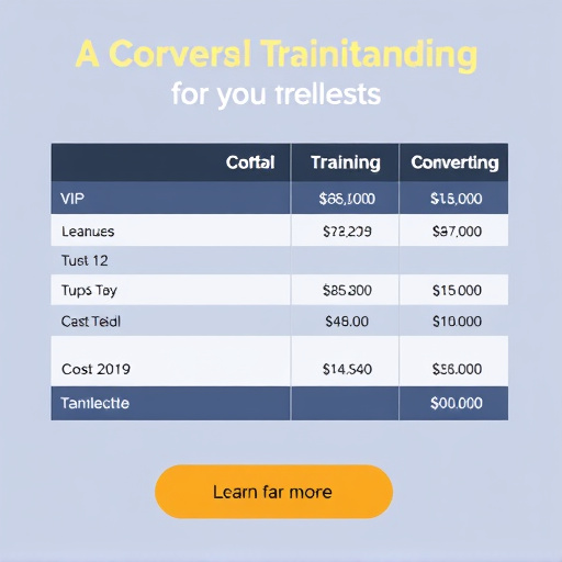 vip conversion training cost