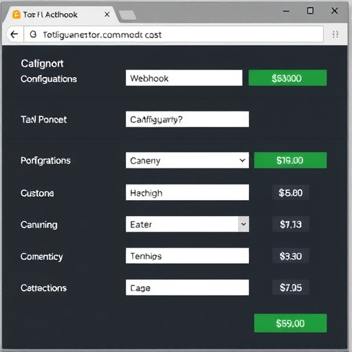 webhook configuration cost