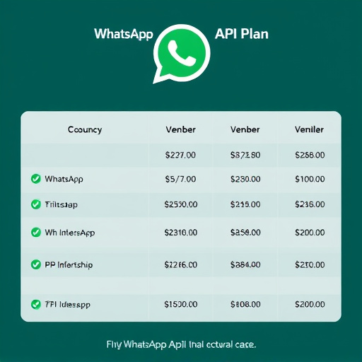 whatsapp api plan cost