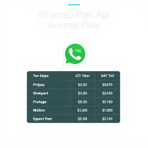 whatsapp api plan cost