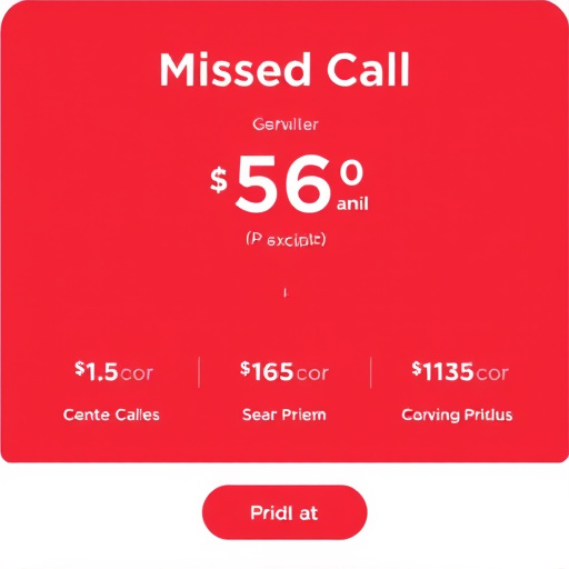 automated missed call pricing