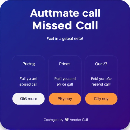 automated missed call pricing
