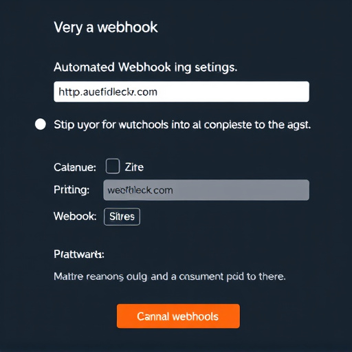 automated webhook setup