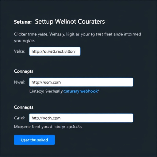 automated webhook setup
