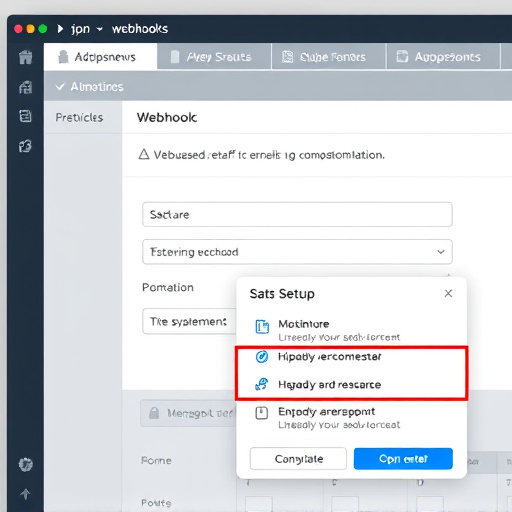 automated webhook setup