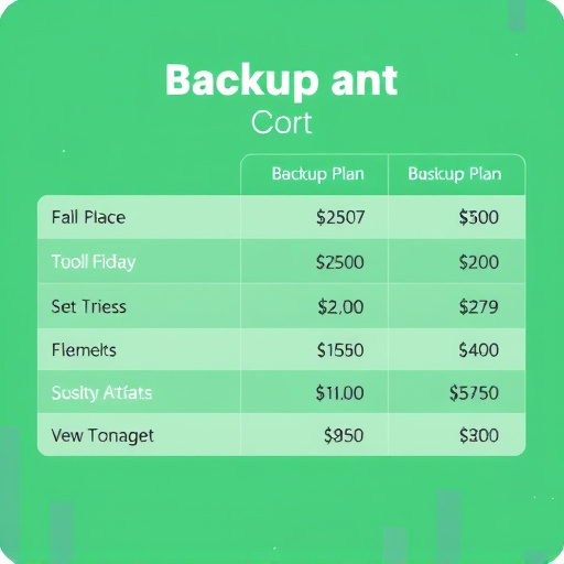backup plan cost