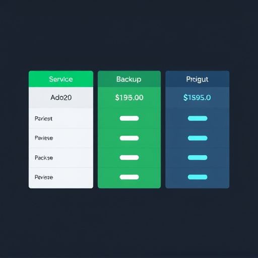 backup service pricing analysis