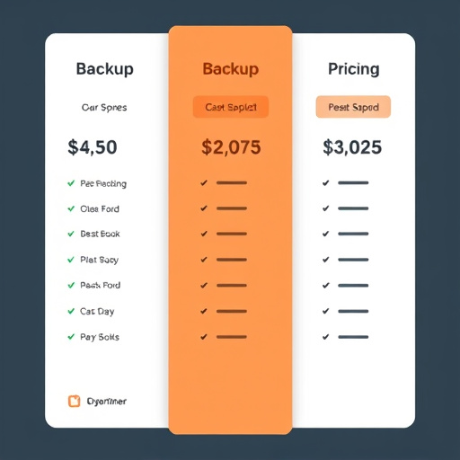 backup service pricing plan