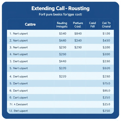 call routing cost