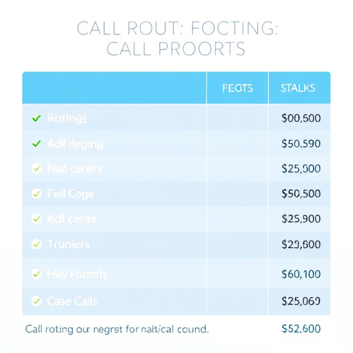 call routing cost