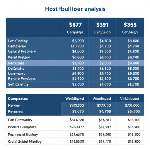 campaign builder cost analysis