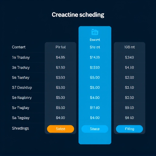 content scheduling pricing