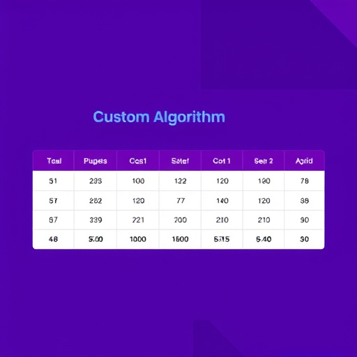 custom algorithm cost analysis