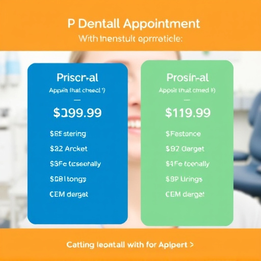 dental appointment scheduling pricing